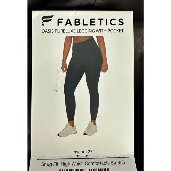 Fabletics Oasis Pureluxe Leggings w/ Pockets - High waist inseam 27" - NWT - L - Picture 1 of 5
